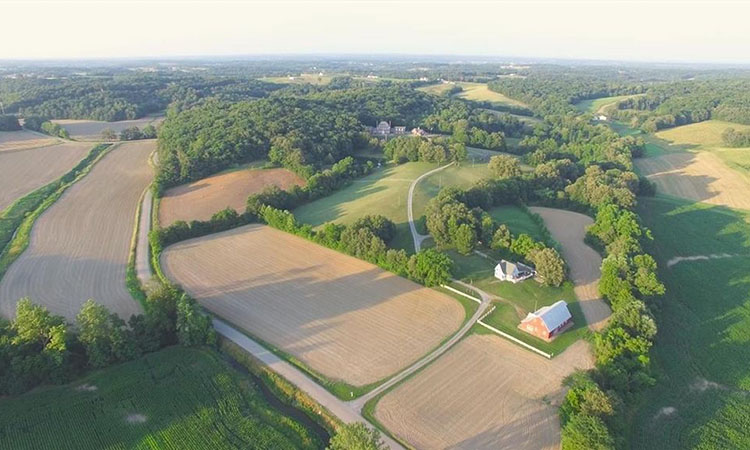 Aerial View of Robinson Farms